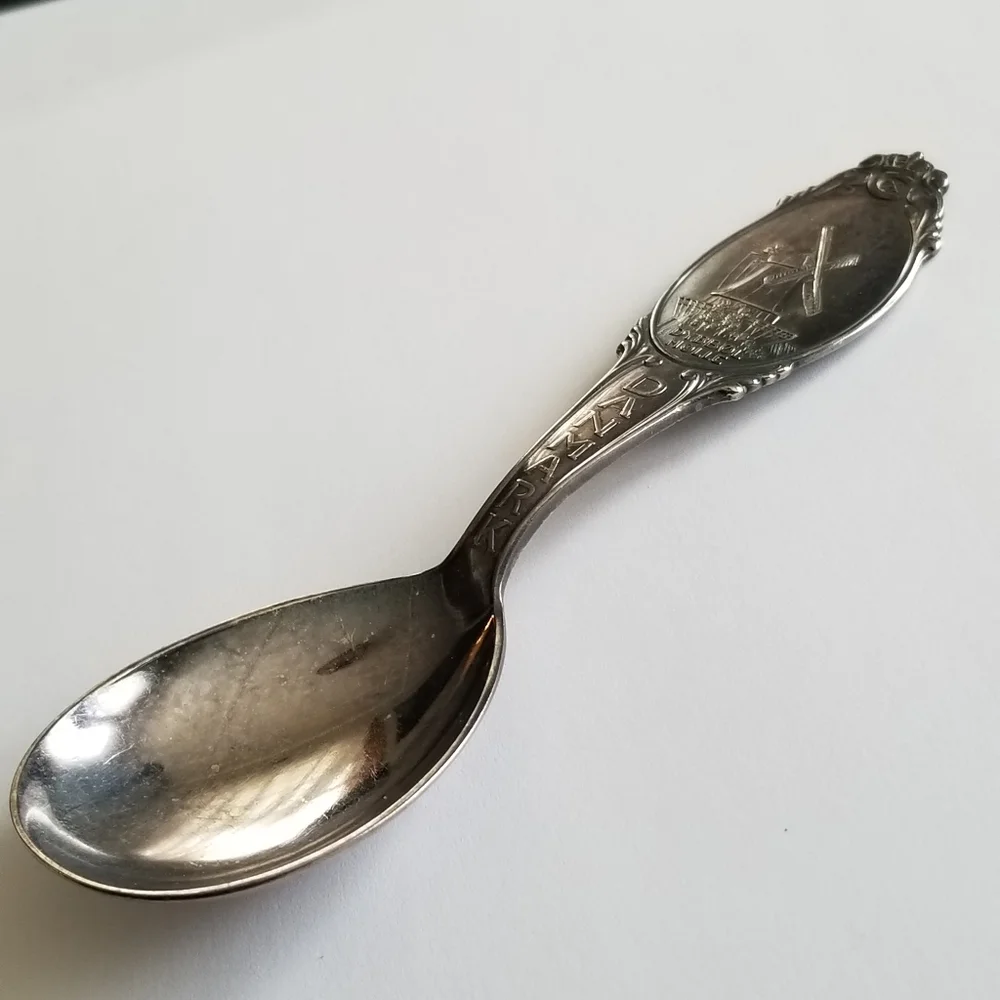 Vintage Denmark spoon silver plate Danmark Dybbol Molle Dana Souvenir
